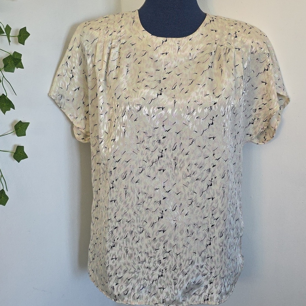 Vintage Worthington Satiny Blouse Top